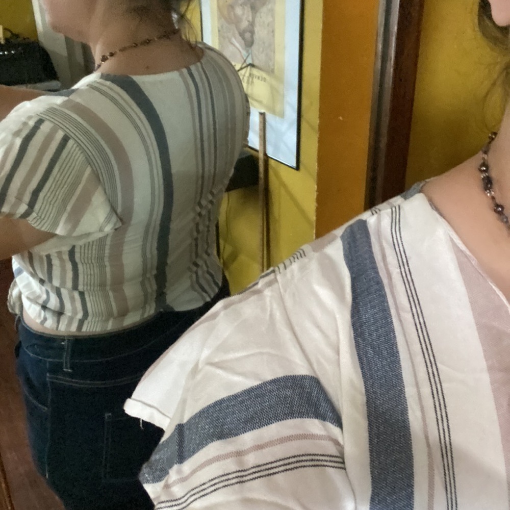 Striped Tie Top